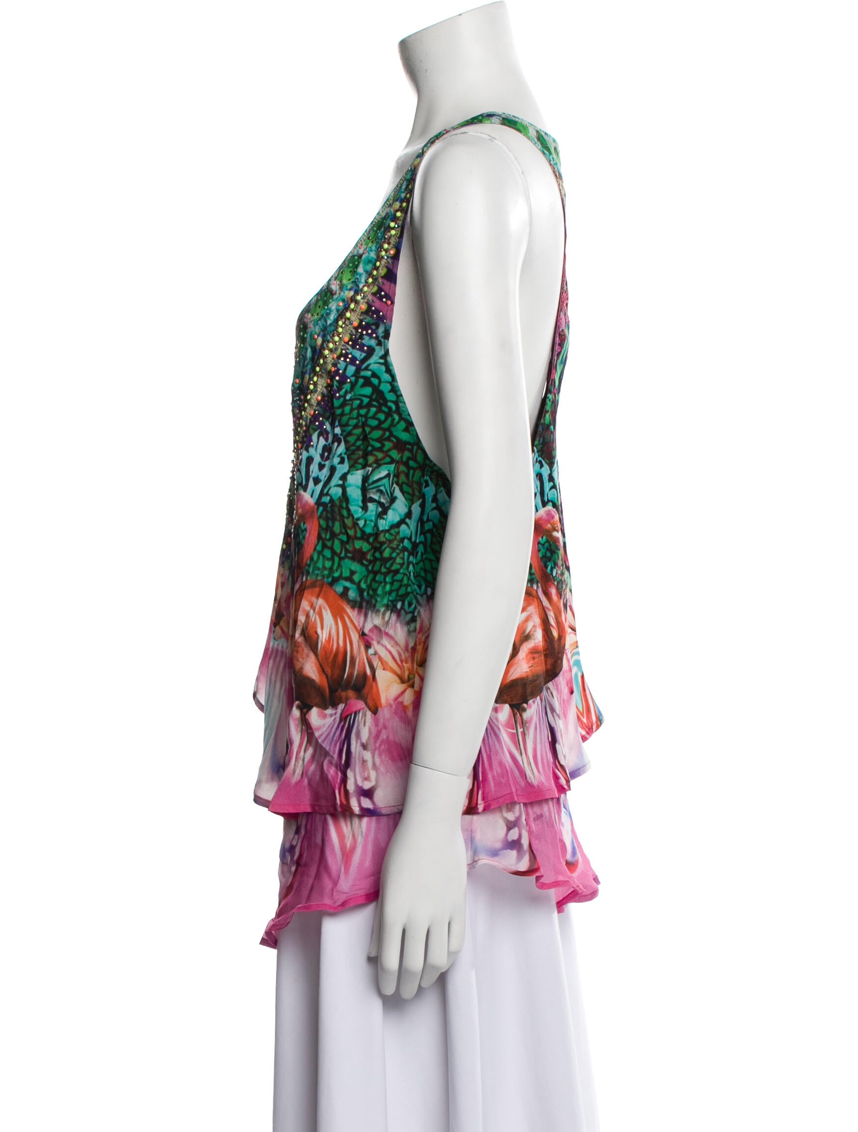 Camilla Silk Printed Top