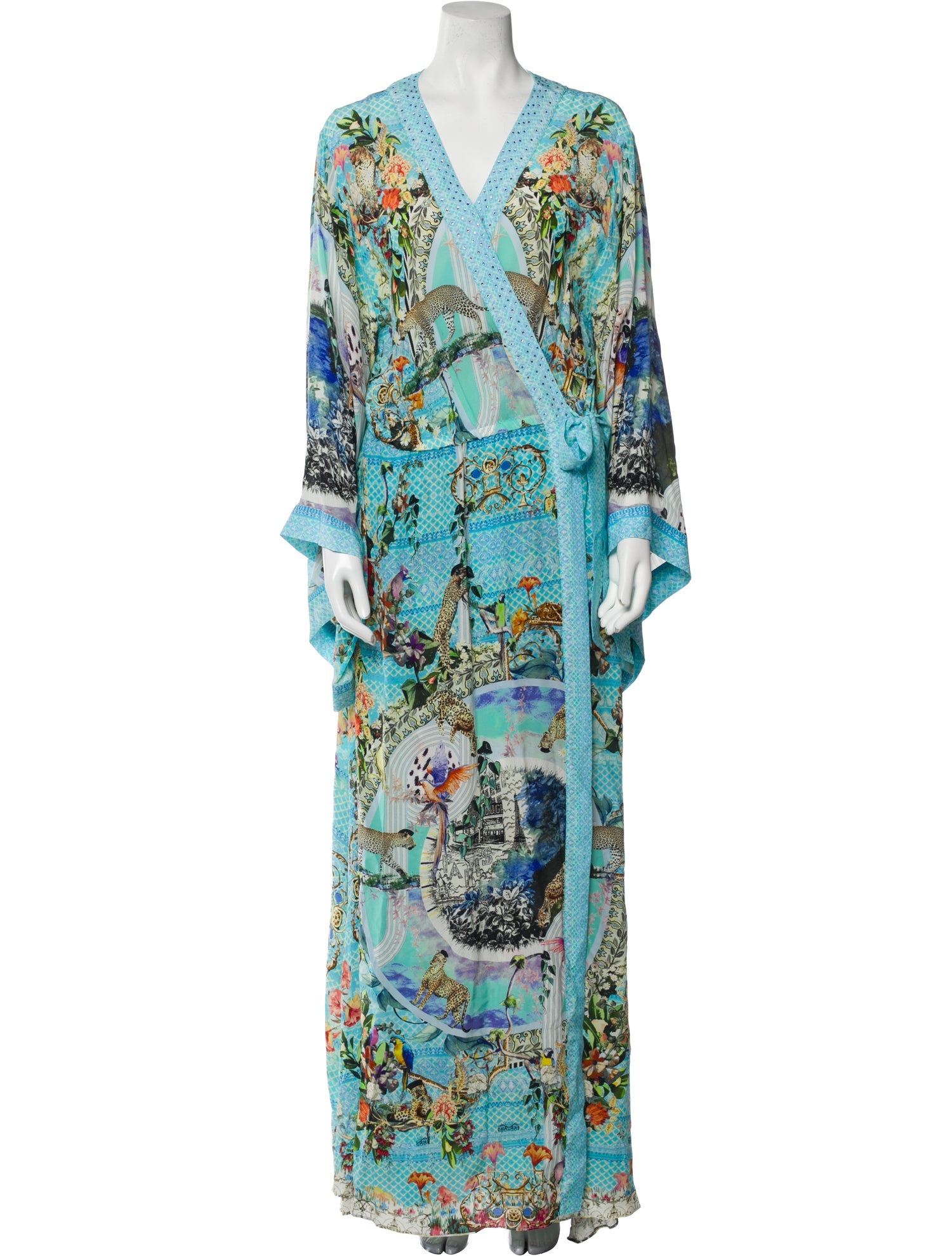 Camilla Silk Printed Robe