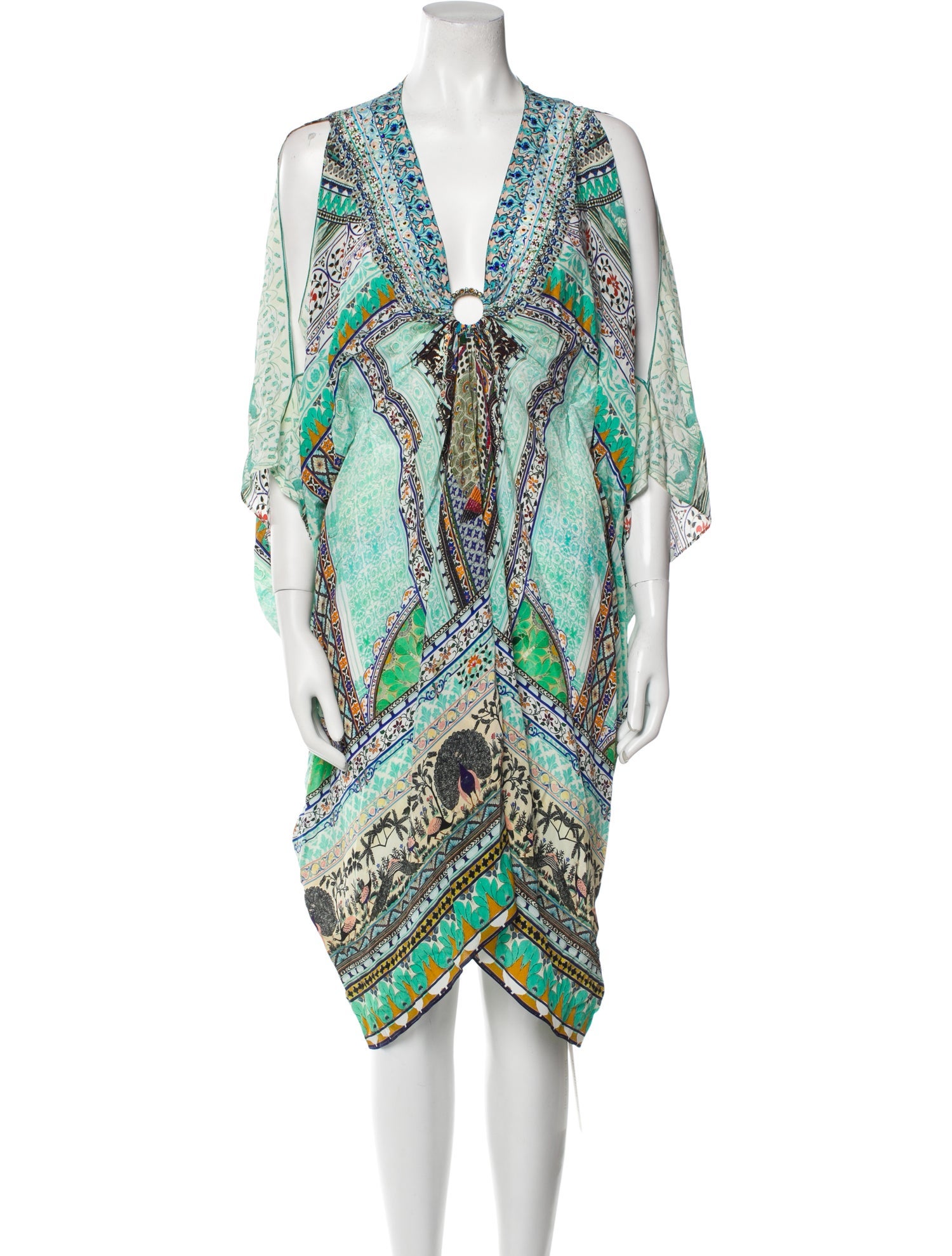 Camilla Printed Crystal Embellishments Cover-Up