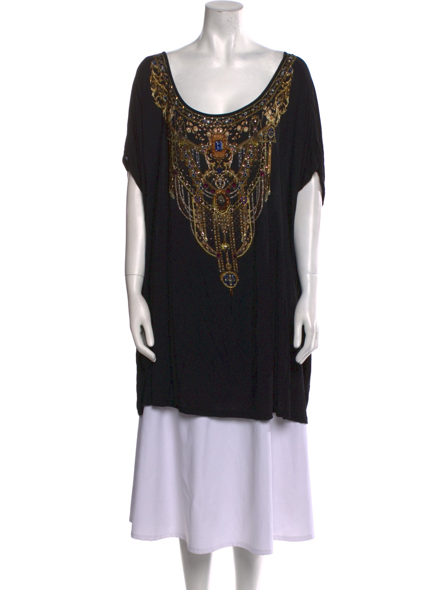 Camilla Printed Scoop Neck Tunic