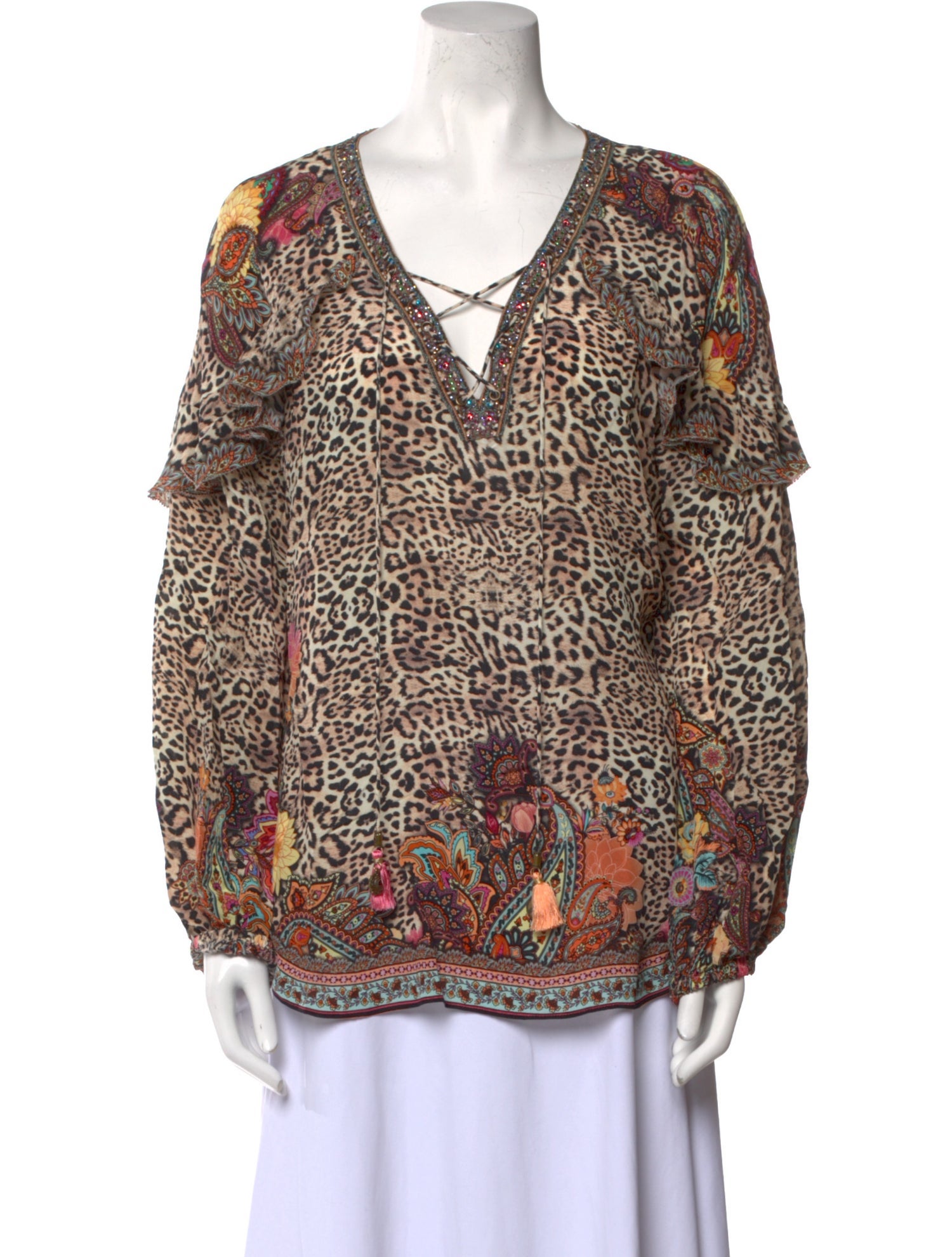 Camilla Silk Printed Blouse