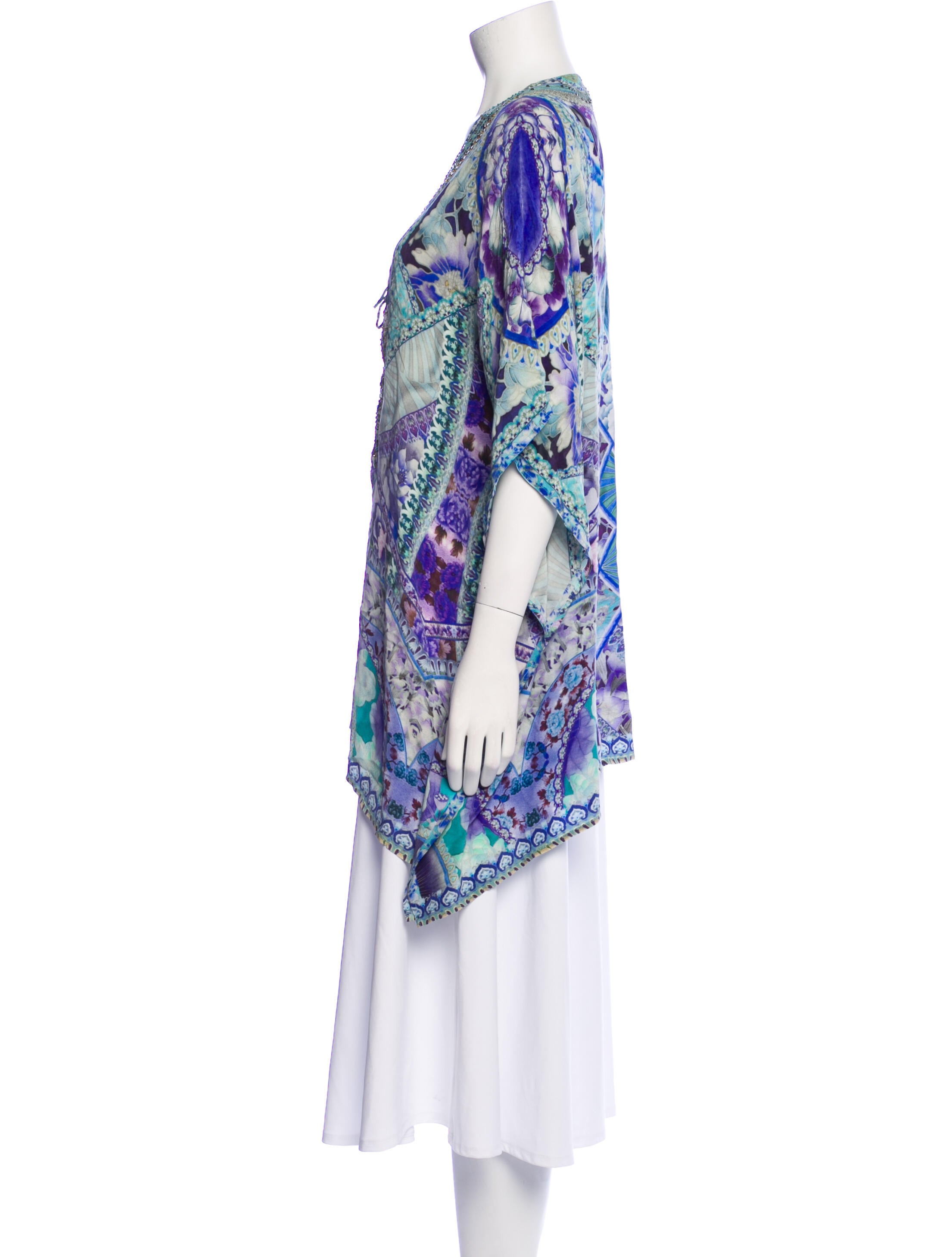 Camilla Silk Paisley Print Tunic