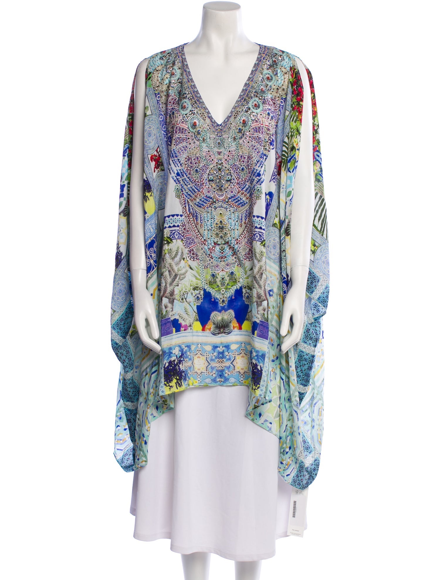 Camilla Silk Printed Nightgown