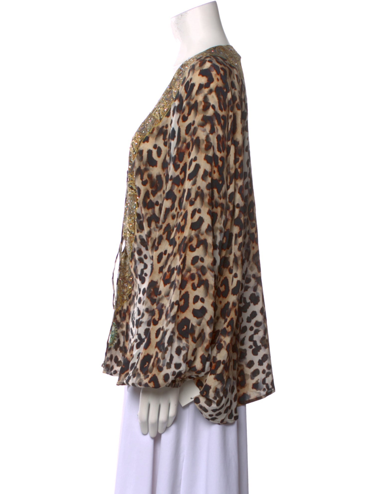 Camilla Silk Animal Print Blouse