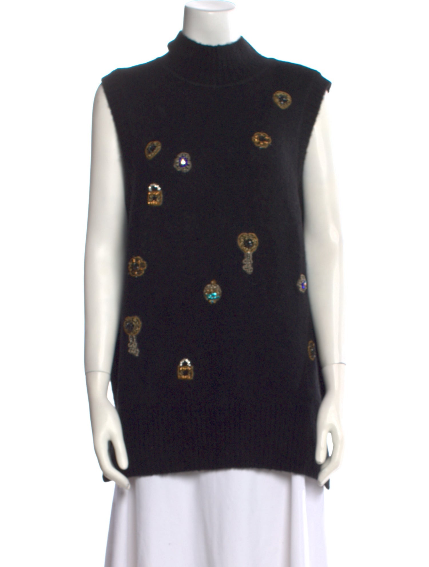 Camilla Printed Turtleneck Sweater w/ Tags