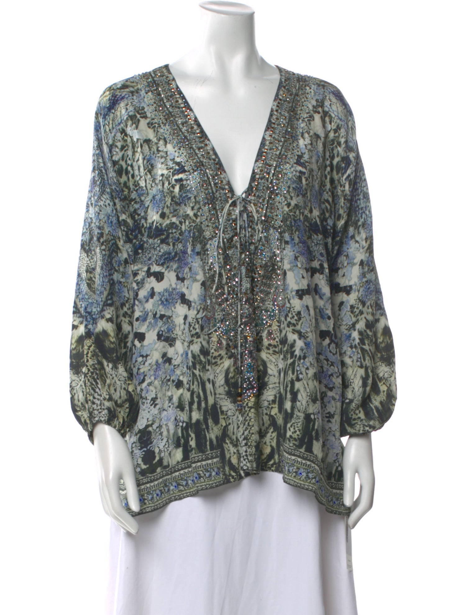 Camilla Silk Paisley Print Blouse