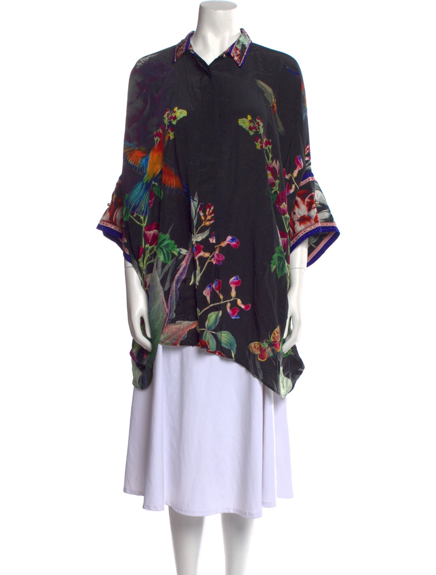 Camilla Silk Floral Print Tunic w/ Tags