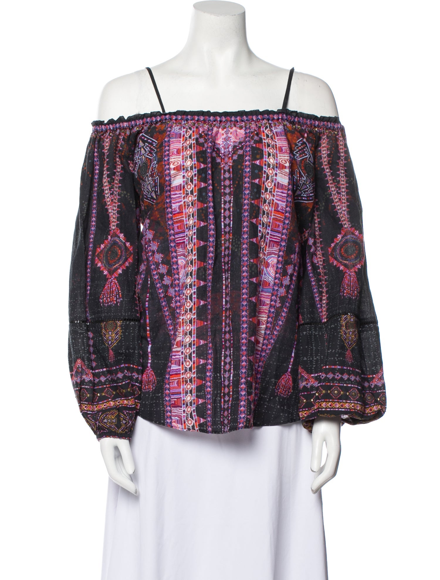 Camilla Printed Square Neckline Blouse