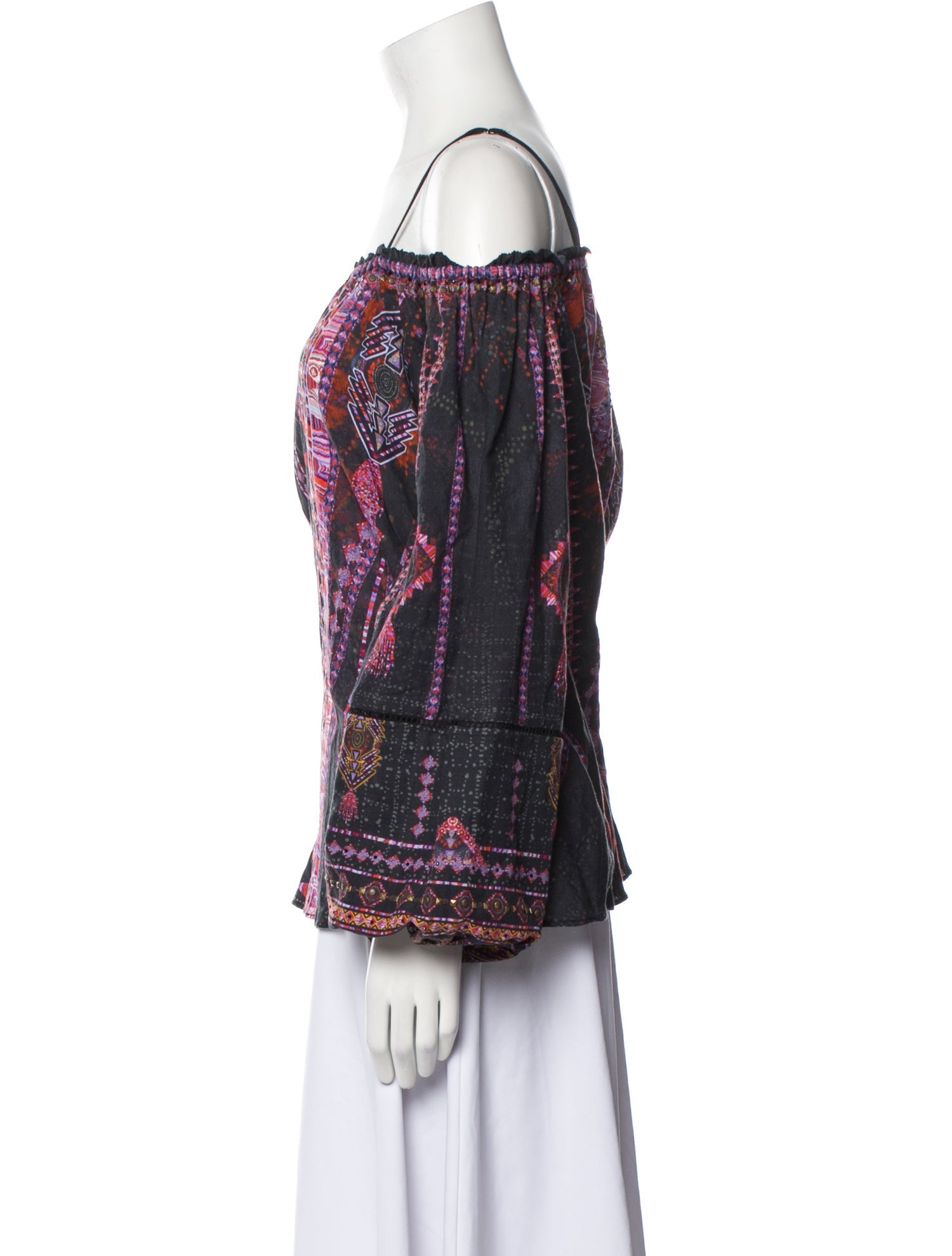 Camilla Printed Square Neckline Blouse