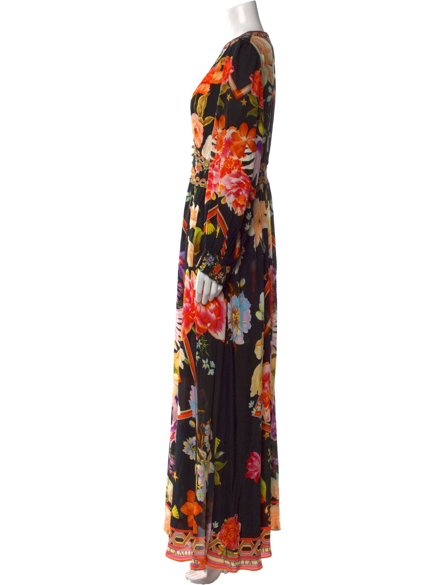 Camilla Silk Long Dress