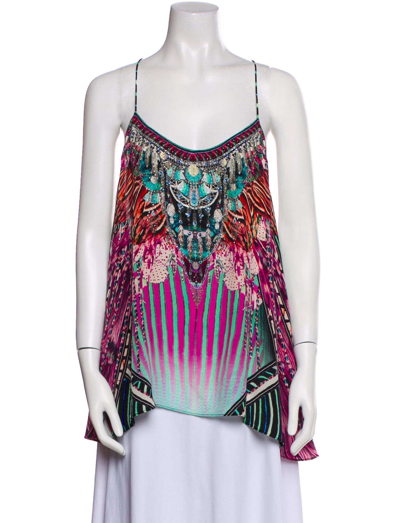 Camilla Silk Printed Top