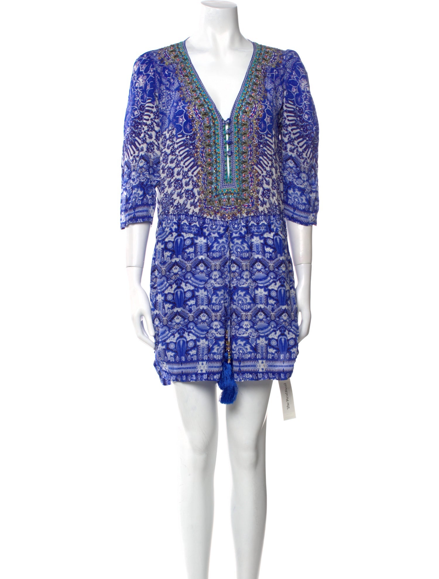 Camilla Silk Printed Romper