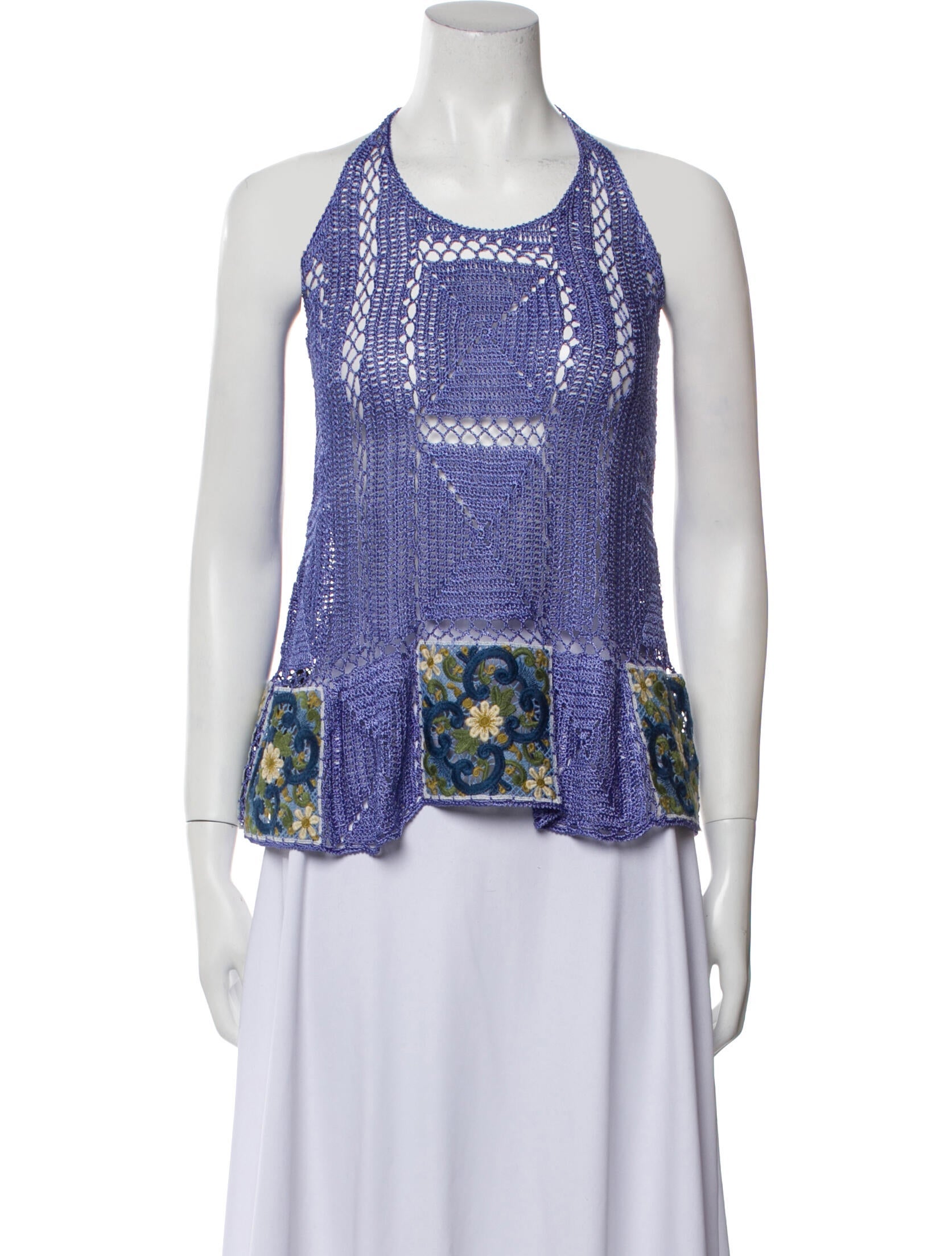 Camilla Printed Halterneck Top