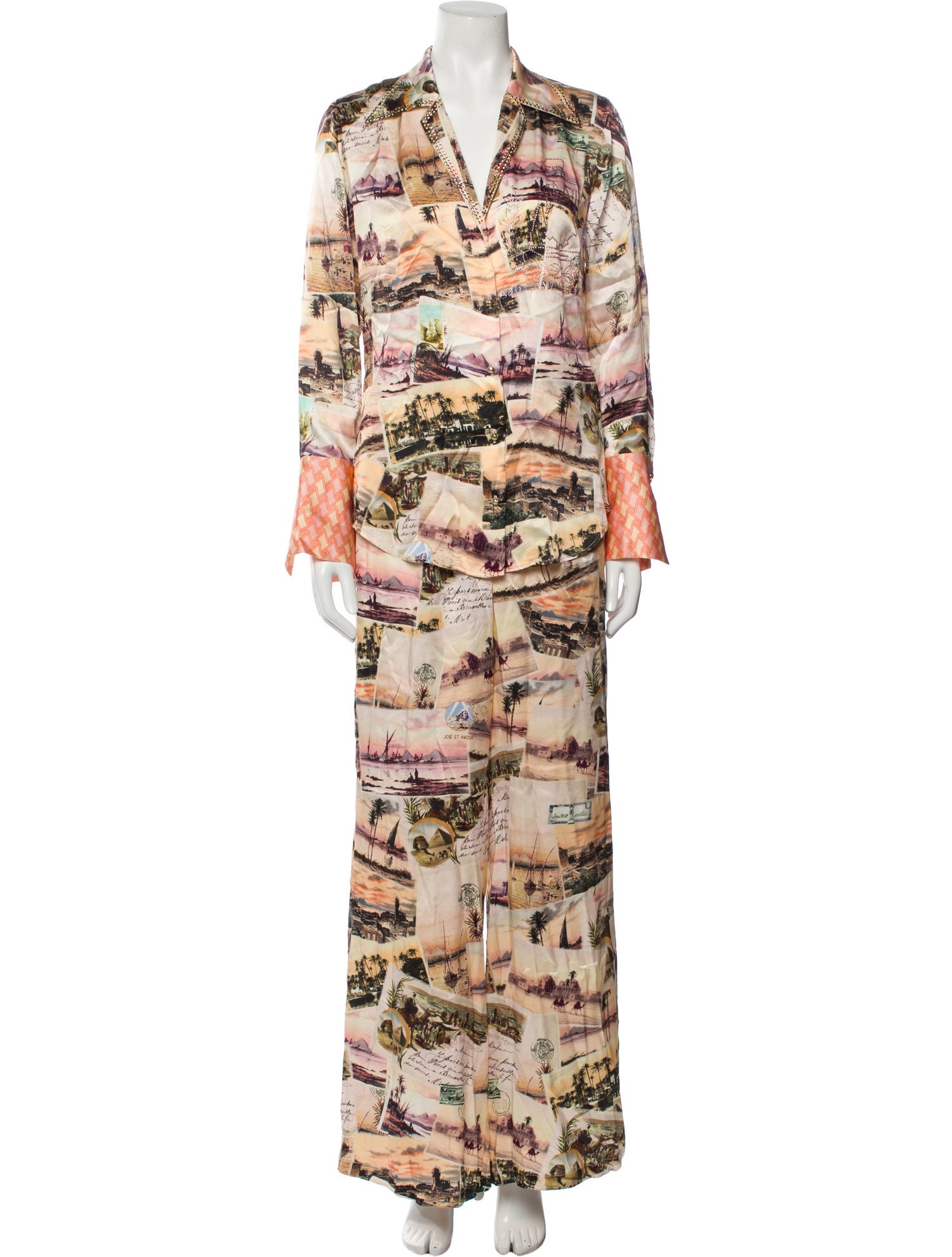 Camilla Silk Printed Pant Set