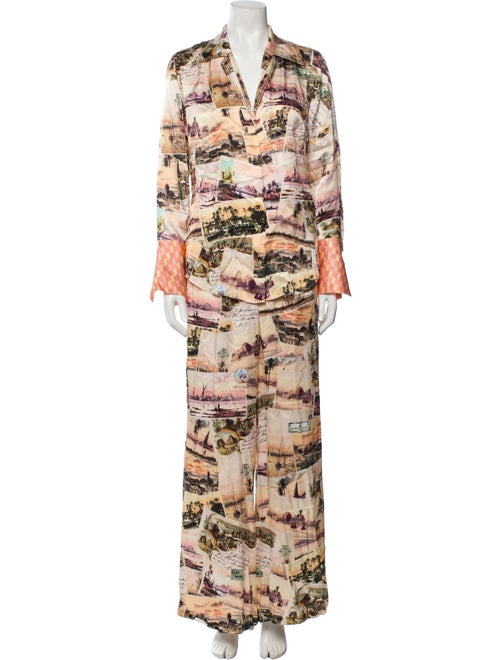 Camilla Silk Printed Pant Set