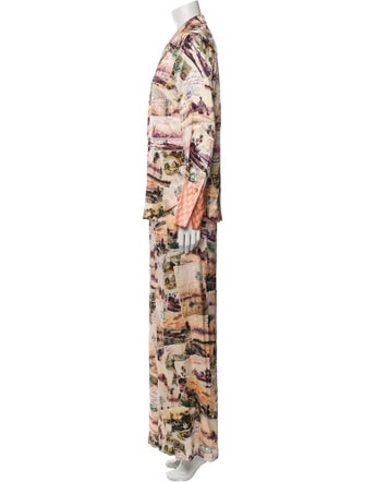 Camilla Silk Printed Pant Set