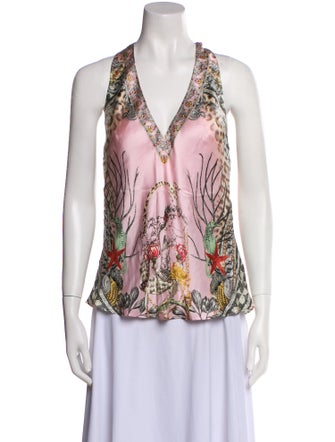 Camilla Silk Floral Print Blouse