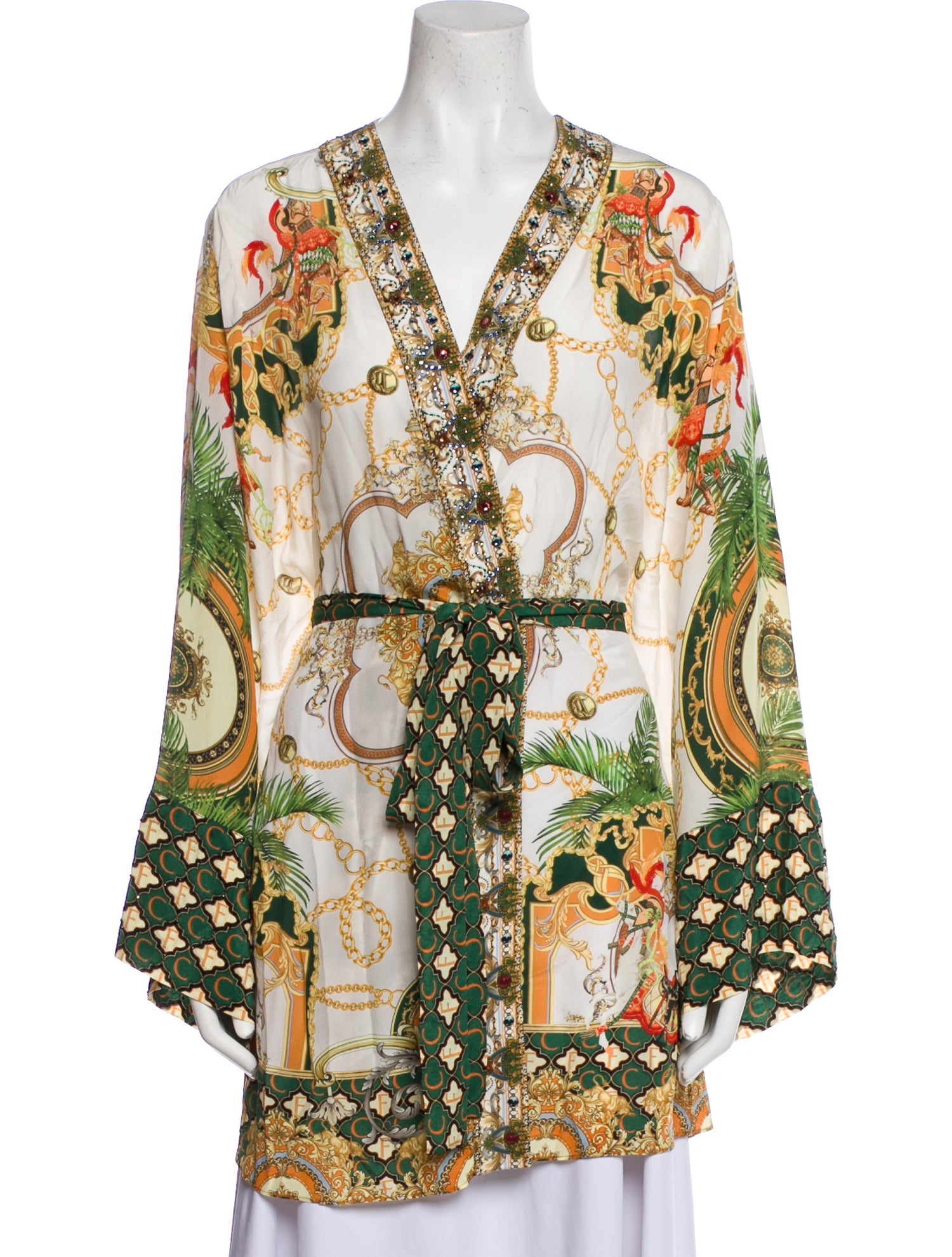 Camilla Silk Printed Robe