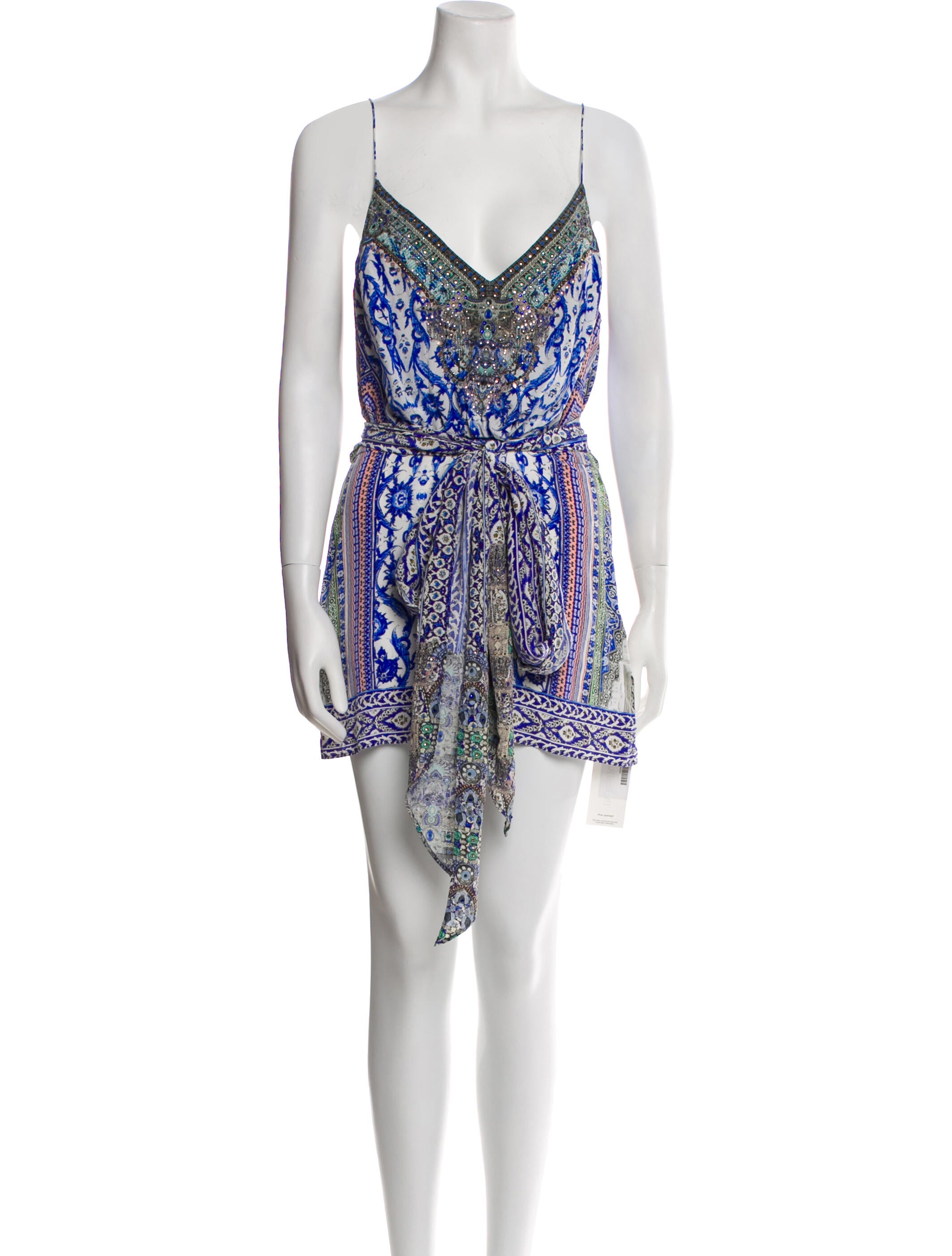 Camilla Silk Printed Romper