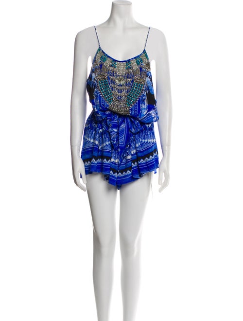Camilla Silk Printed Romper