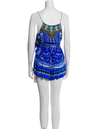 Camilla Silk Printed Romper