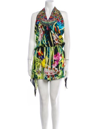 Camilla Silk Printed Romper