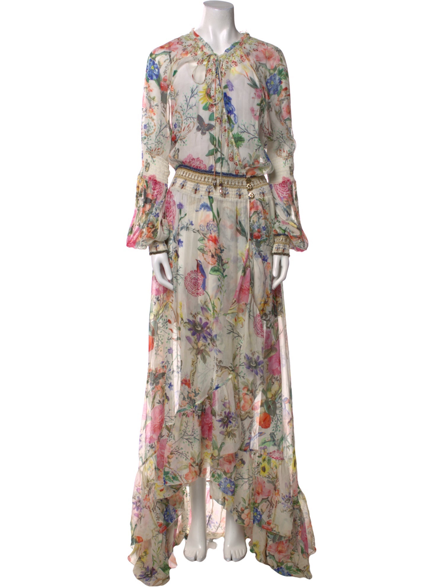 Camilla Floral Print Long Dress