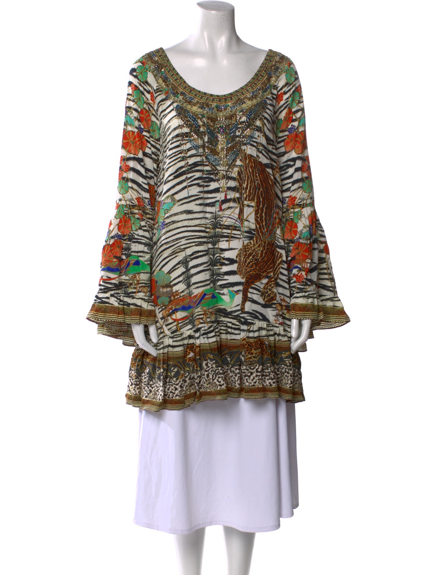 Camilla Silk Printed Tunic
