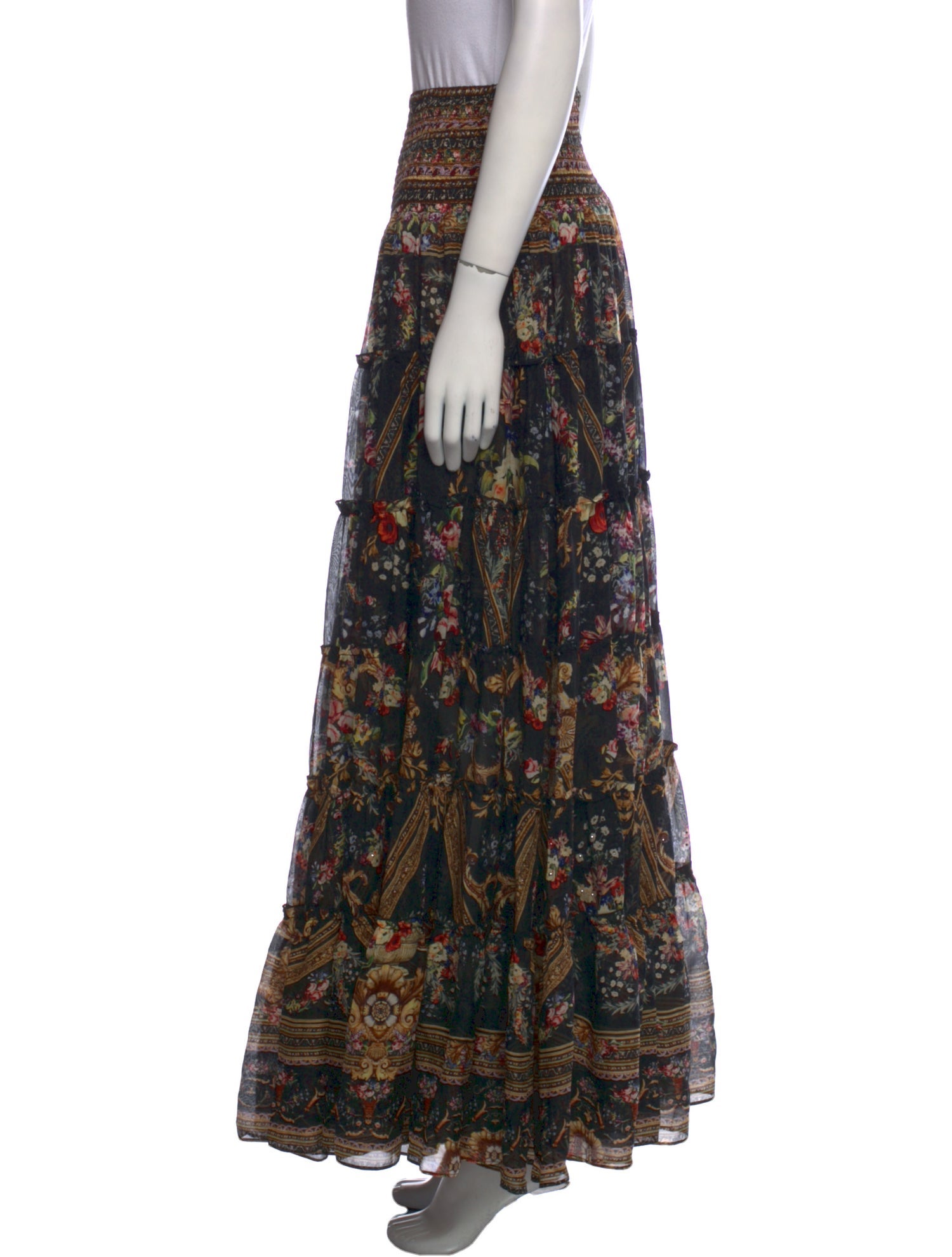 Camilla Silk Long Skirt