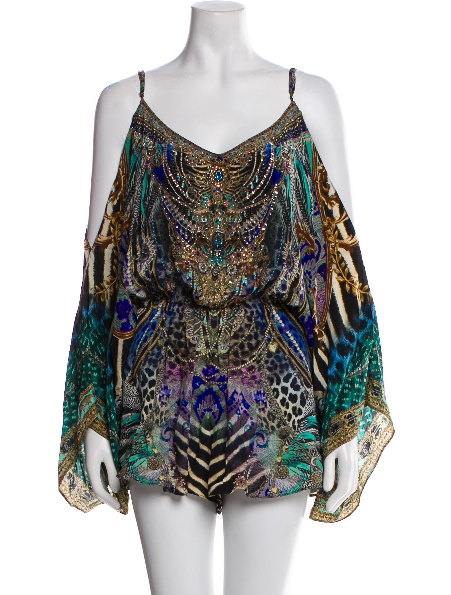 Camilla Silk Printed Romper