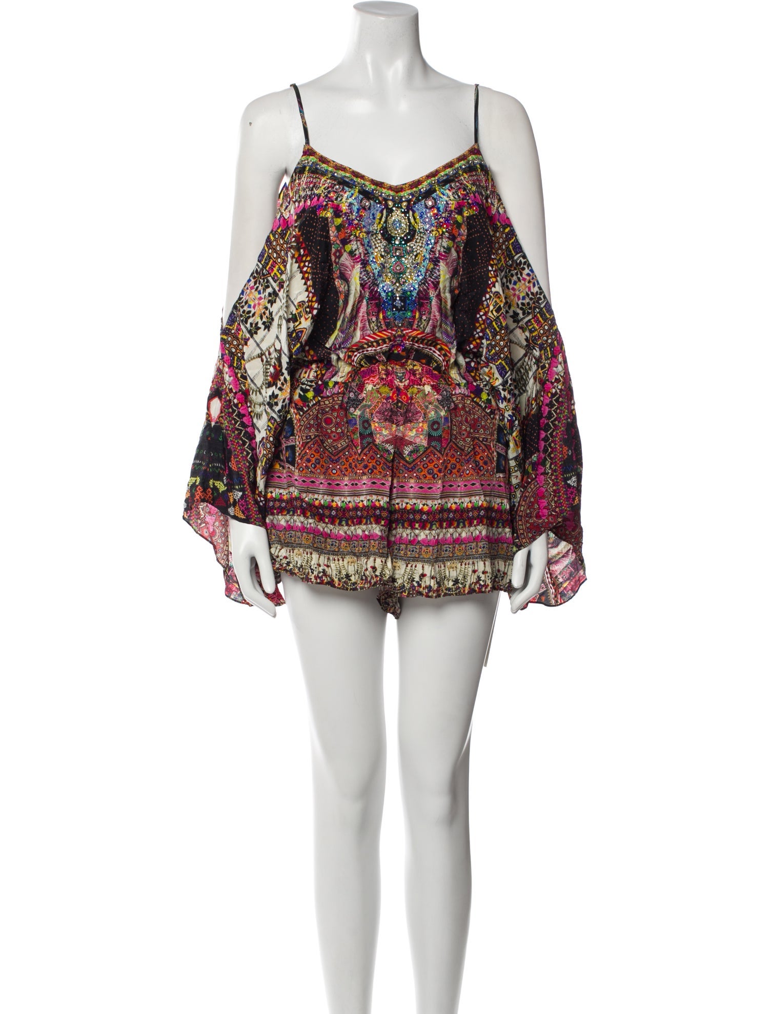 Camilla Silk Printed Romper
