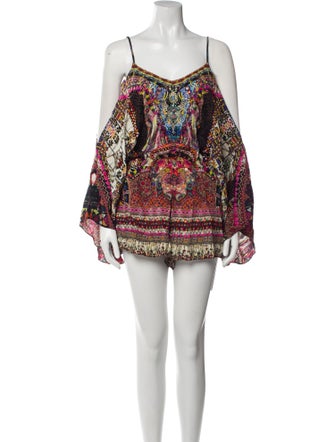 Camilla Silk Printed Romper