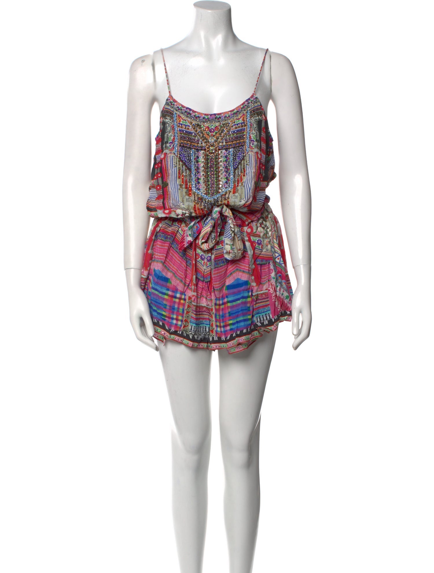 Camilla Silk Printed Romper
