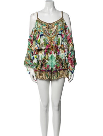 Camilla Silk Printed Romper