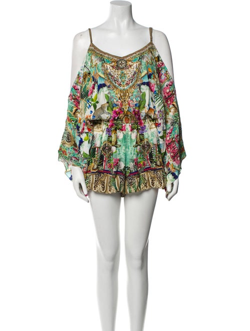 Camilla Silk Printed Romper