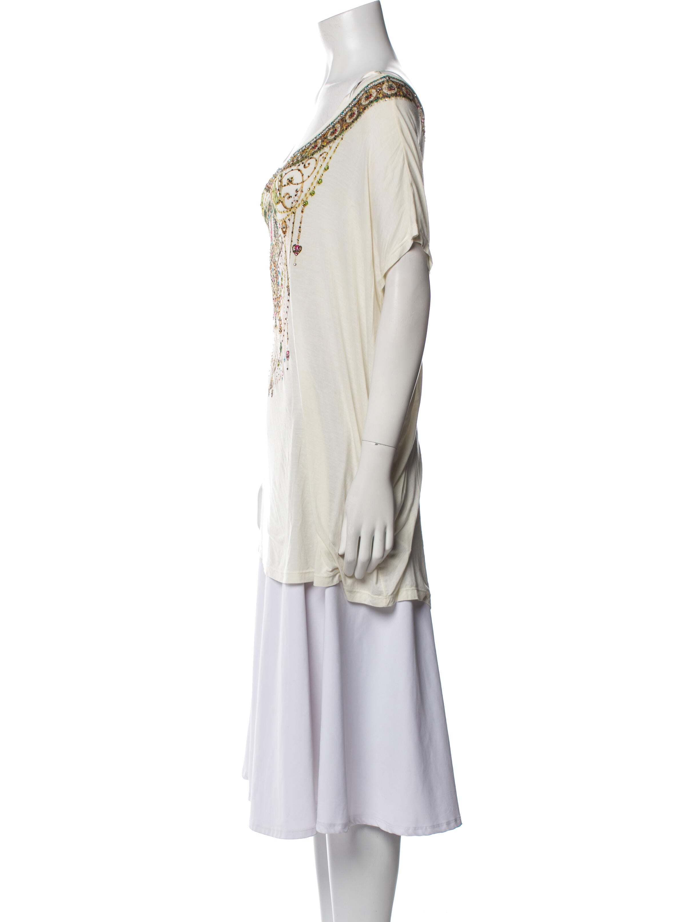 Camilla Graphic Print Scoop Neck Tunic