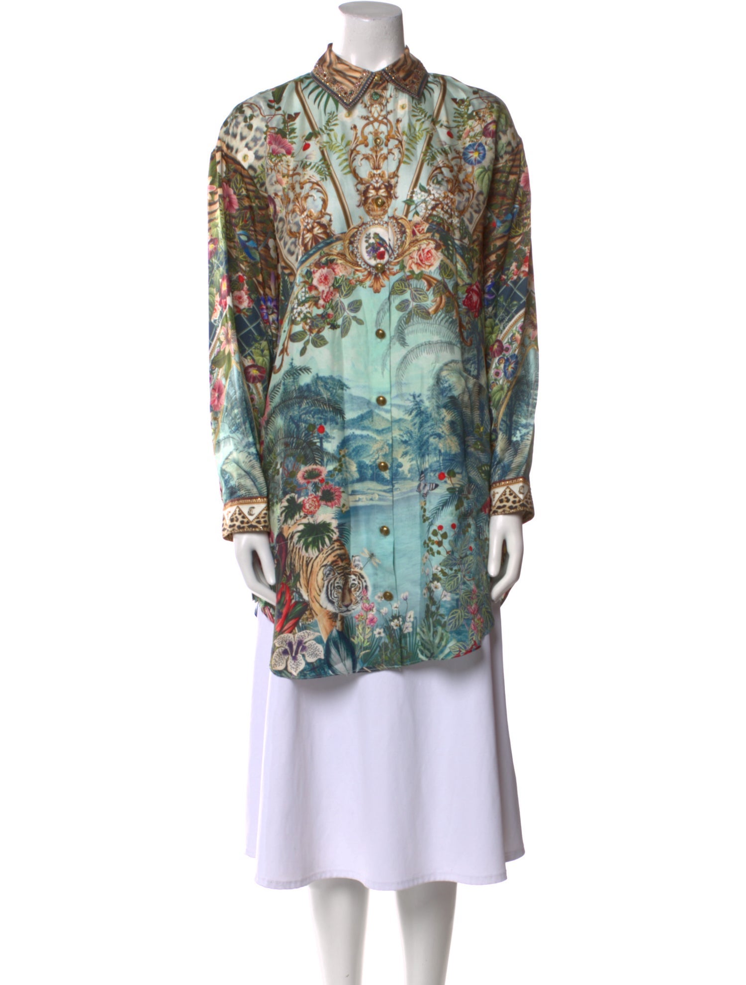 Camilla Silk Printed Tunic