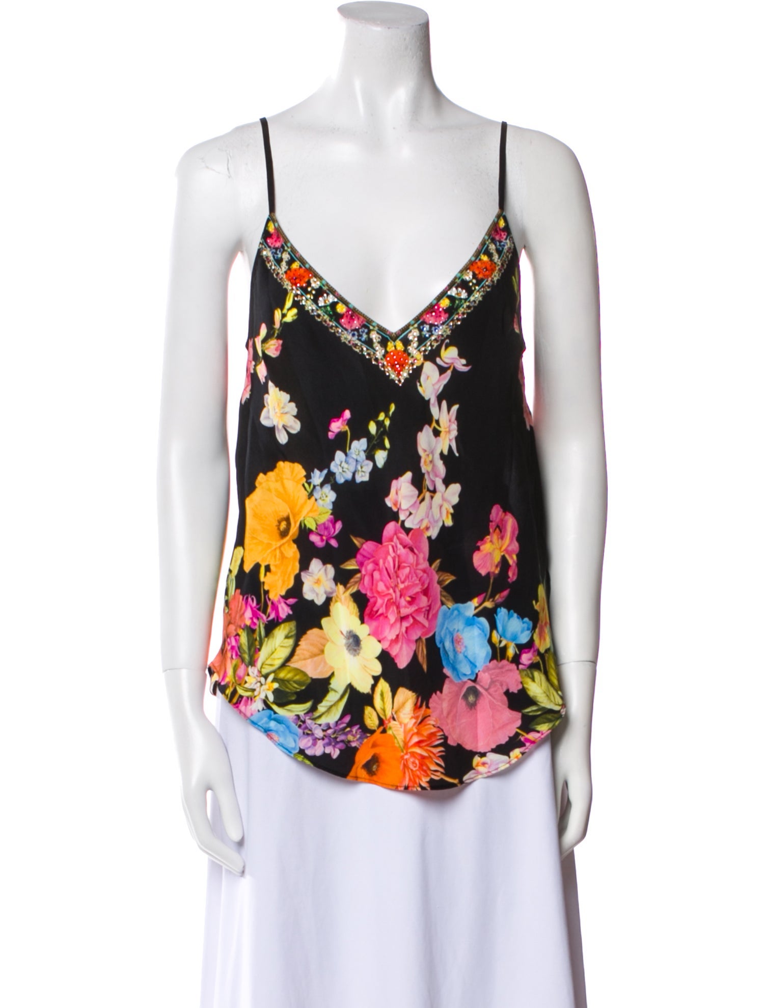 Camilla Silk Floral Print Blouse