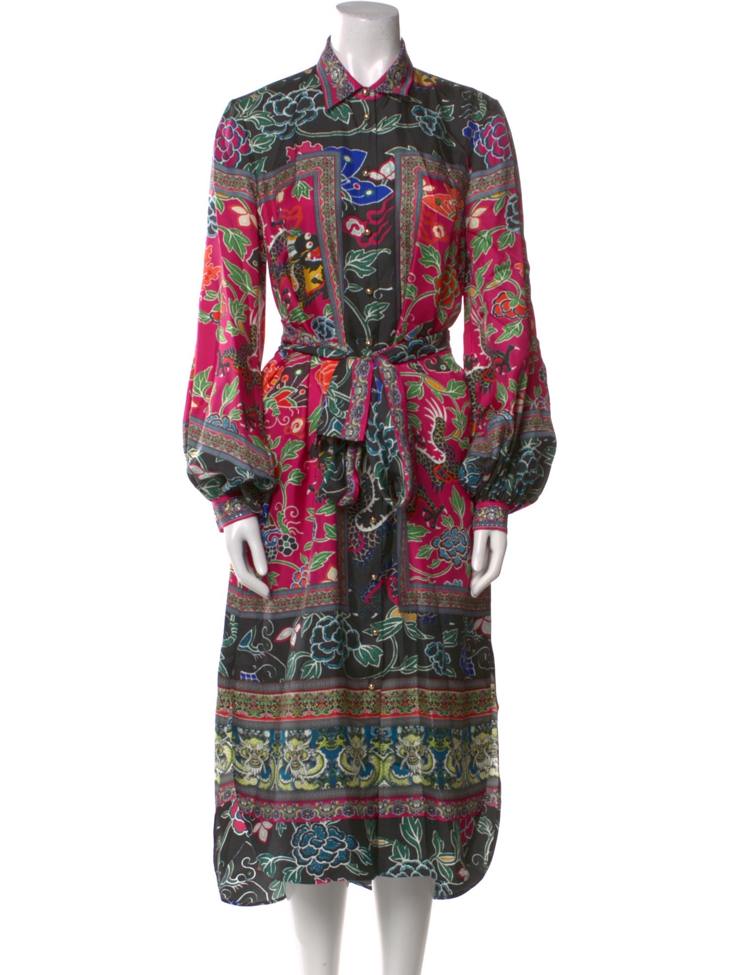 Camilla Silk Midi Length Dress