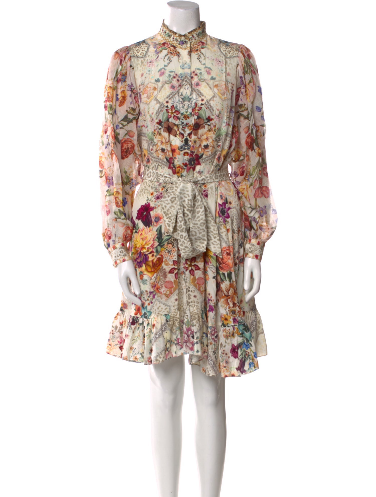 Camilla Silk Knee-Length Dress