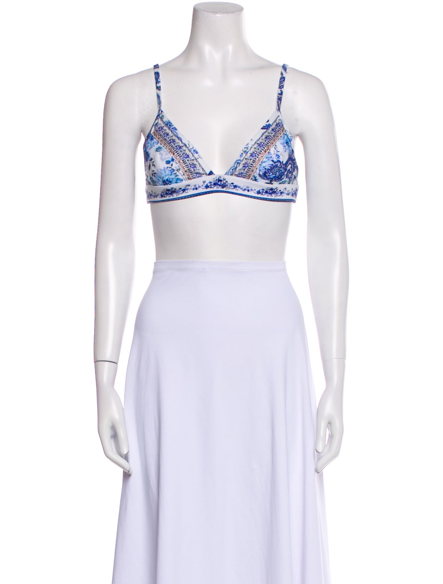 Camilla V-Neck Sleeveless Crop Top