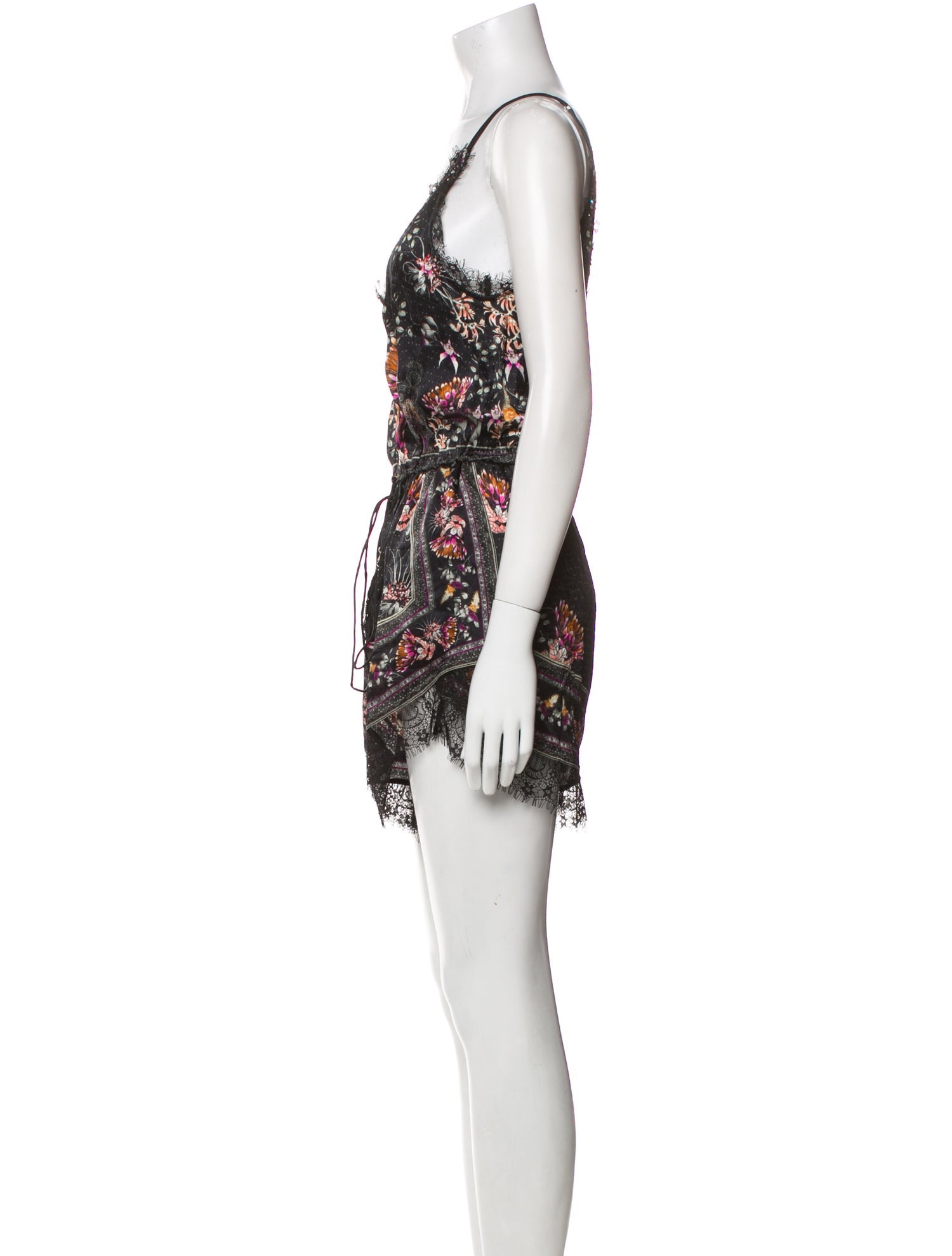Camilla Silk Floral Print Romper