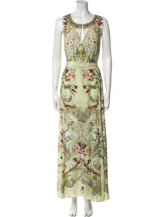 Camilla Silk Floral Print Jumpsuit