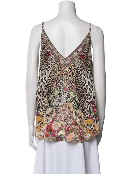 Camilla Silk Animal Print Top