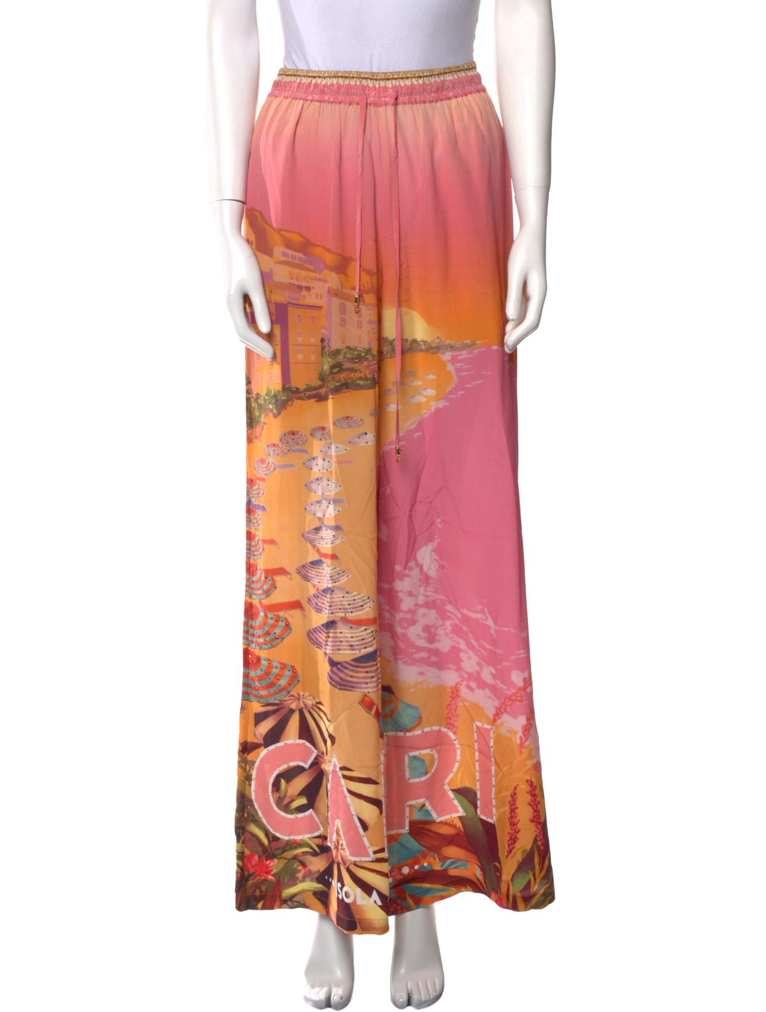 Camilla Silk Wide Leg Pants