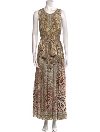 Camilla Silk Animal Print Jumpsuit