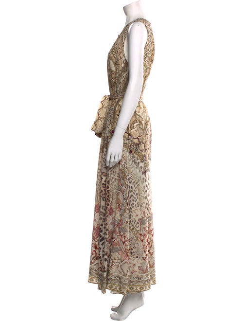 Camilla Silk Animal Print Jumpsuit