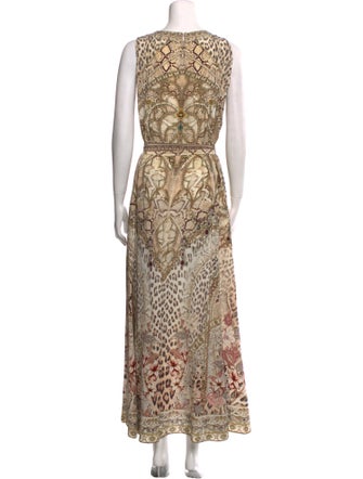 Camilla Silk Animal Print Jumpsuit