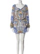 Camilla Silk Paisley Print Romper