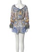 Camilla Silk Paisley Print Romper